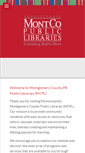 Mobile Screenshot of montcolibraries.org